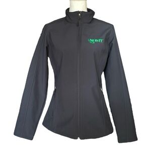 PORT AUTHORITY University of N. Texas Jacket sz M Gray Soft Shell L317  UNT